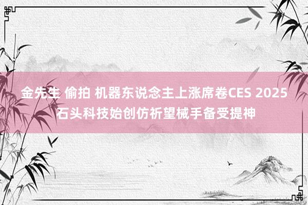 金先生 偷拍 机器东说念主上涨席卷CES 2025 石头科技始创仿祈望械手备受提神