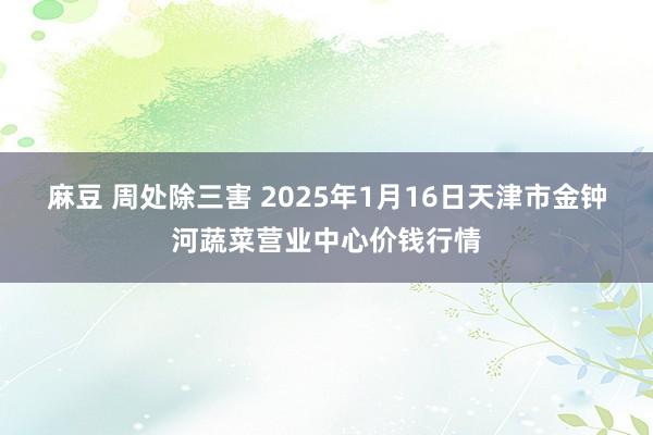 麻豆 周处除三害 2025年1月16日天津市金钟河蔬菜营业中心价钱行情